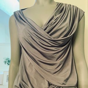 Beautiful camp green draped ruched top - like new
